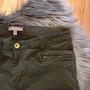 Green Banana Republic Zipper Pants